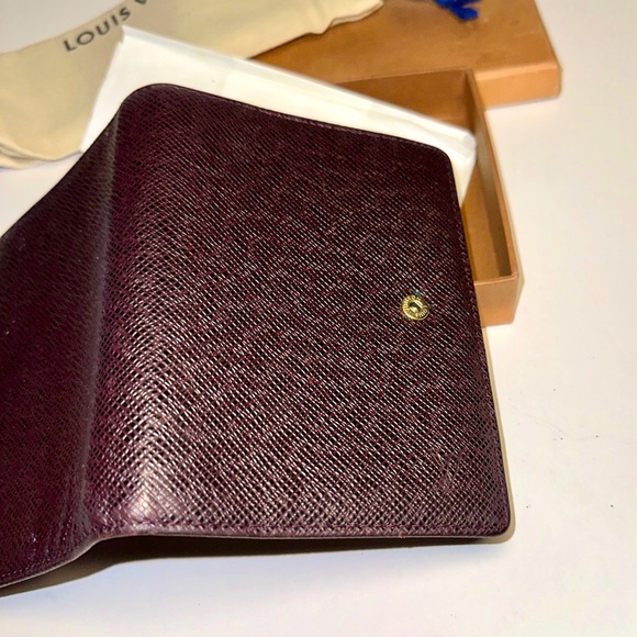Vintage Louis Vuitton Taiga Leather Agenda PM Organizer Day Planner Burgundy - Picture 9 of 11